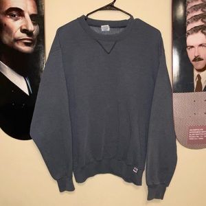 Vintage 90s Grey Russell Athletic Blank Sweatshirt